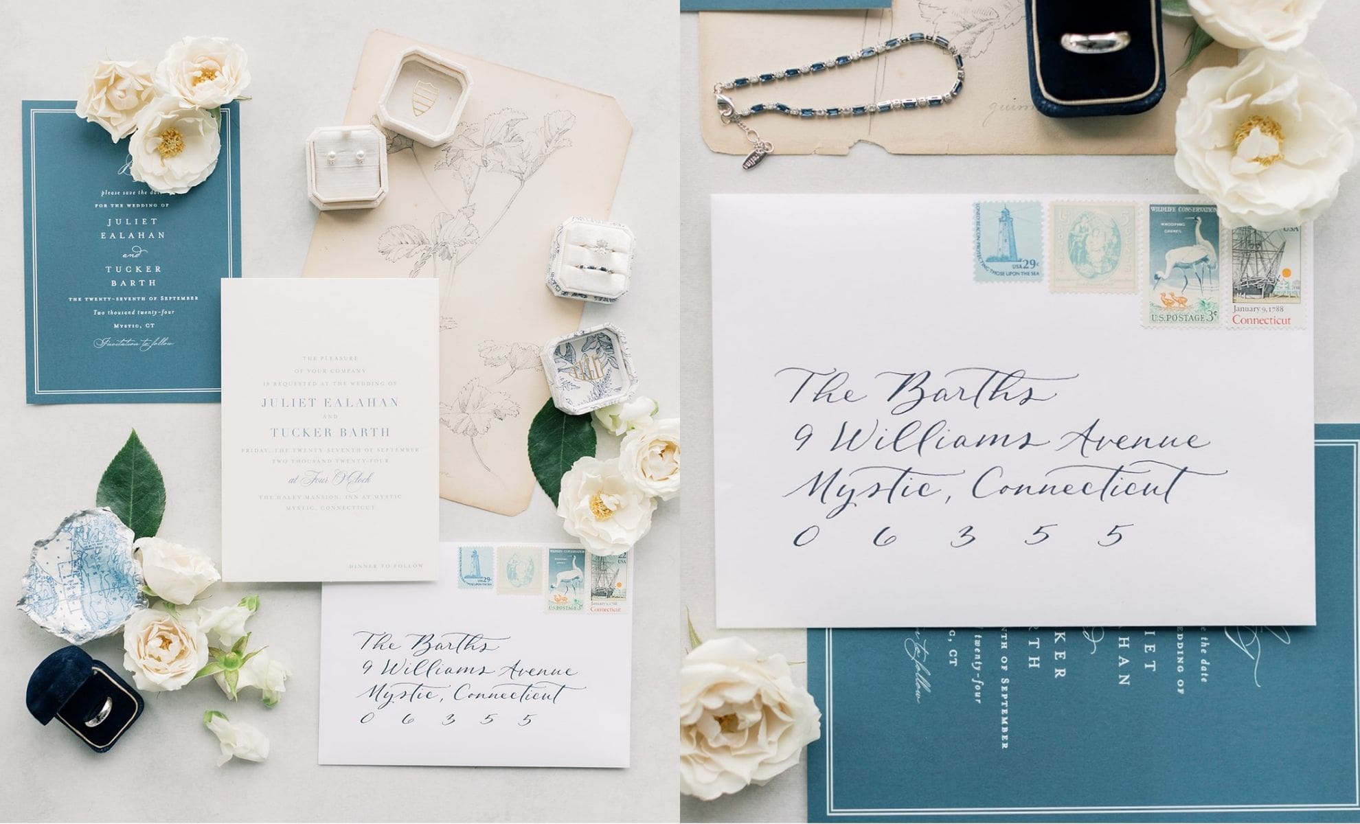 Wedding Invitation Envelope Calligraphy in Connecticut