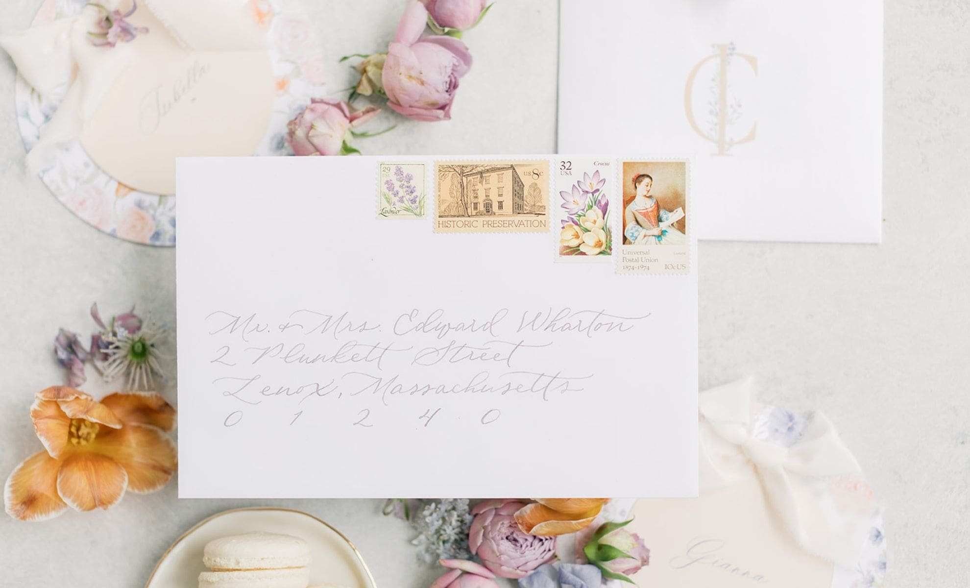 Wedding Invitation Envelope Calligraphy in Connecticut